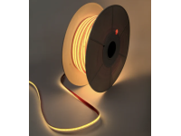 220 Voltu COB Led Lenta Silti Balta (3000k) 12w/m Ūdensdroša IP67 100 Metri Rullis